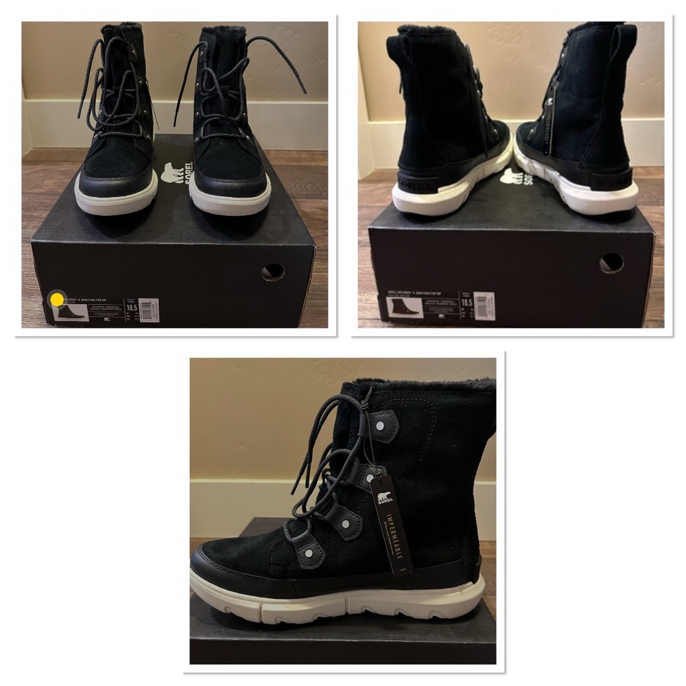 NWT - Sorel Explorer ii Joan Faux Fur Boot